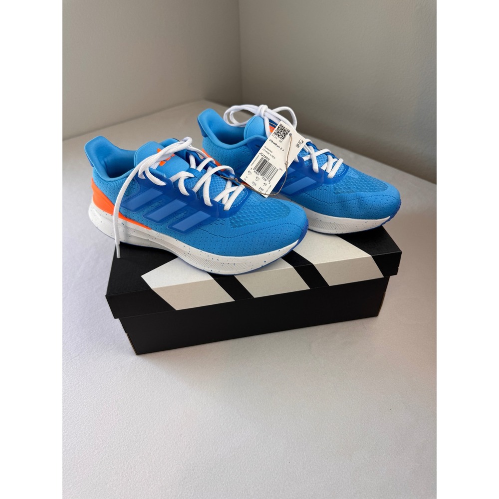 Adidas Lite‎ Racer Adapt 7.0 K Running Shoes Blue Orange Kids US 7 EU 40 New Box